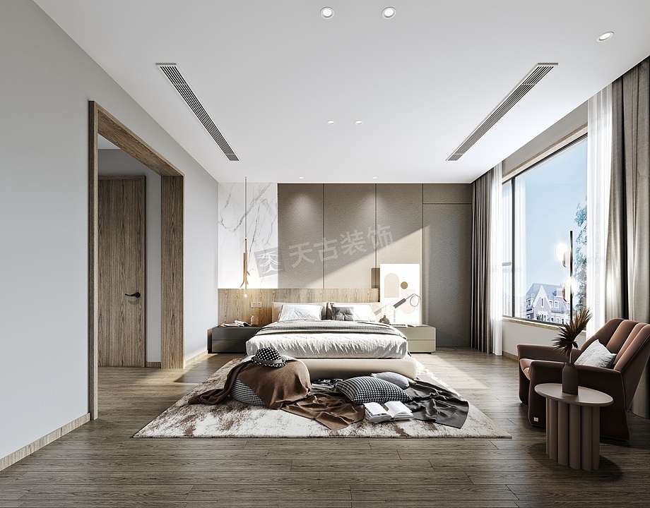 金科九曲河双拼别墅装修,现代简约风格别墅设计方案图