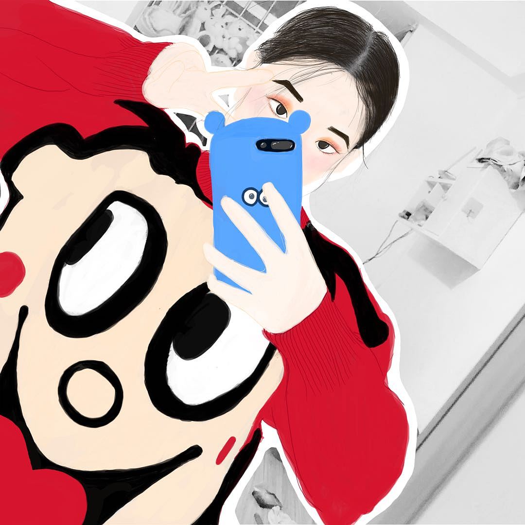 做一个旺仔(画自己)