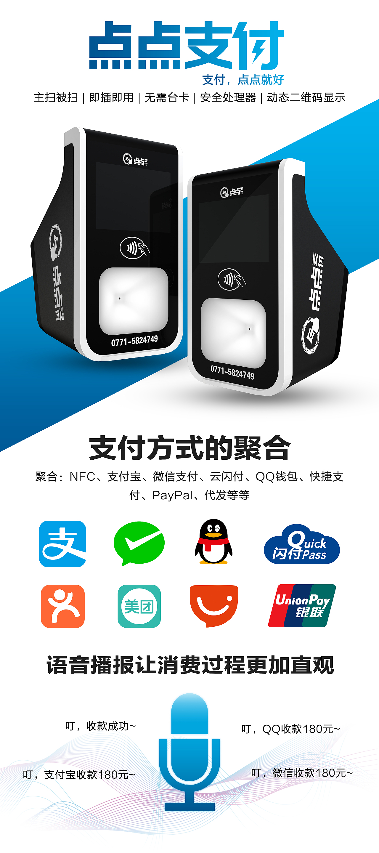 点点支付展架