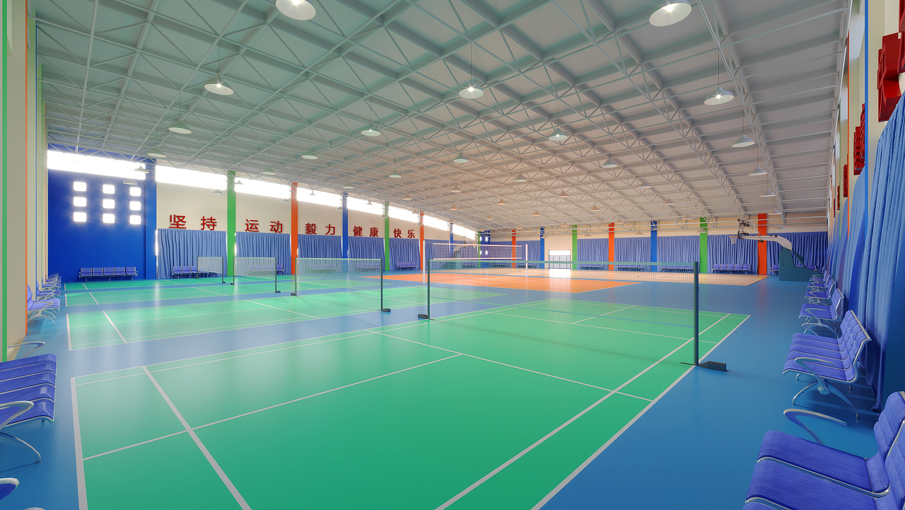 小体育馆|三维|建筑/空间|aptem - 原创作品 - 站酷 (zcool)