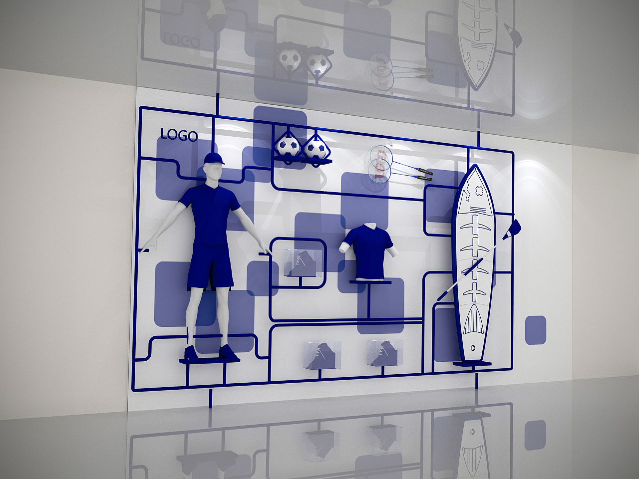 橱窗展示墙|空间|展陈设计|沐宥乾 - 原创作品 - 站酷 (zcool)