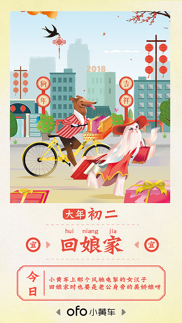 2018ofo新年系列海报