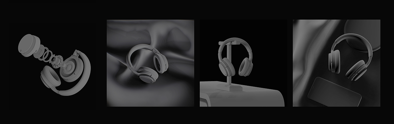 【产品渲染-头戴耳机】（图ZMjA1MjMwNzQw） - 产品 - 站酷设计师阿飞_Vision原创素材 - 站酷ZCOOL