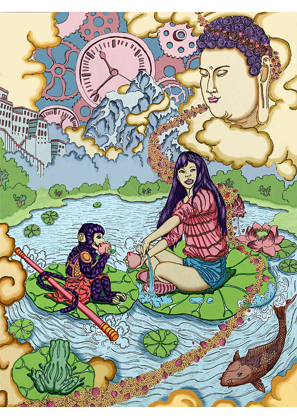 《插画西游》系列（图ZNjUxMTIyMjg=） - 艺术插画 - 站酷设计师子鱼绘原创素材 - 站酷ZCOOL