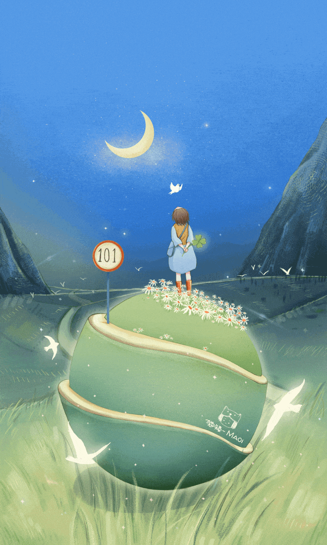 少女的诗集(图ZMTUzMzQ5MzY4) - 商业插画 - 站酷设计师猫矮_MAOI原创素材 - 站酷ZCOOL