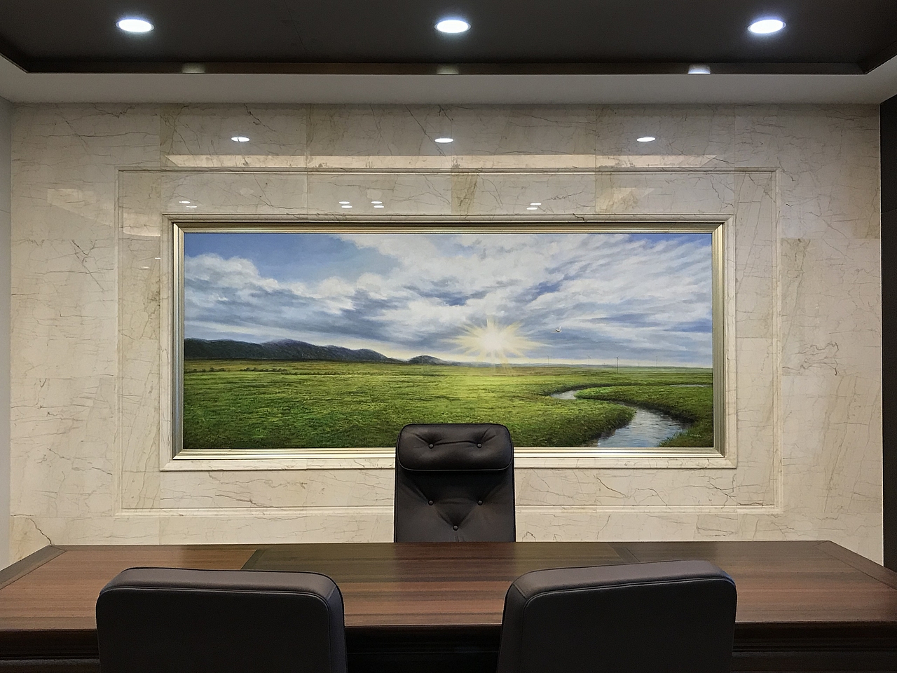 英威腾领导办公室风水挂画