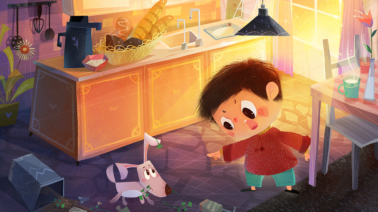 小乖（图ZOTMyNDQ3NjQ=） - 儿童插画 - 站酷设计师一flower原创素材 - 站酷ZCOOL