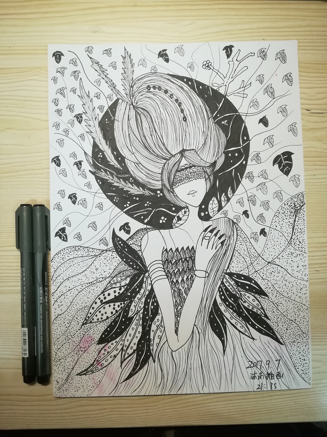 针管笔插画（图ZOTA4Nzg2NjQ=） - 新锐潮流插画 - 站酷设计师木仪原创素材 - 站酷ZCOOL