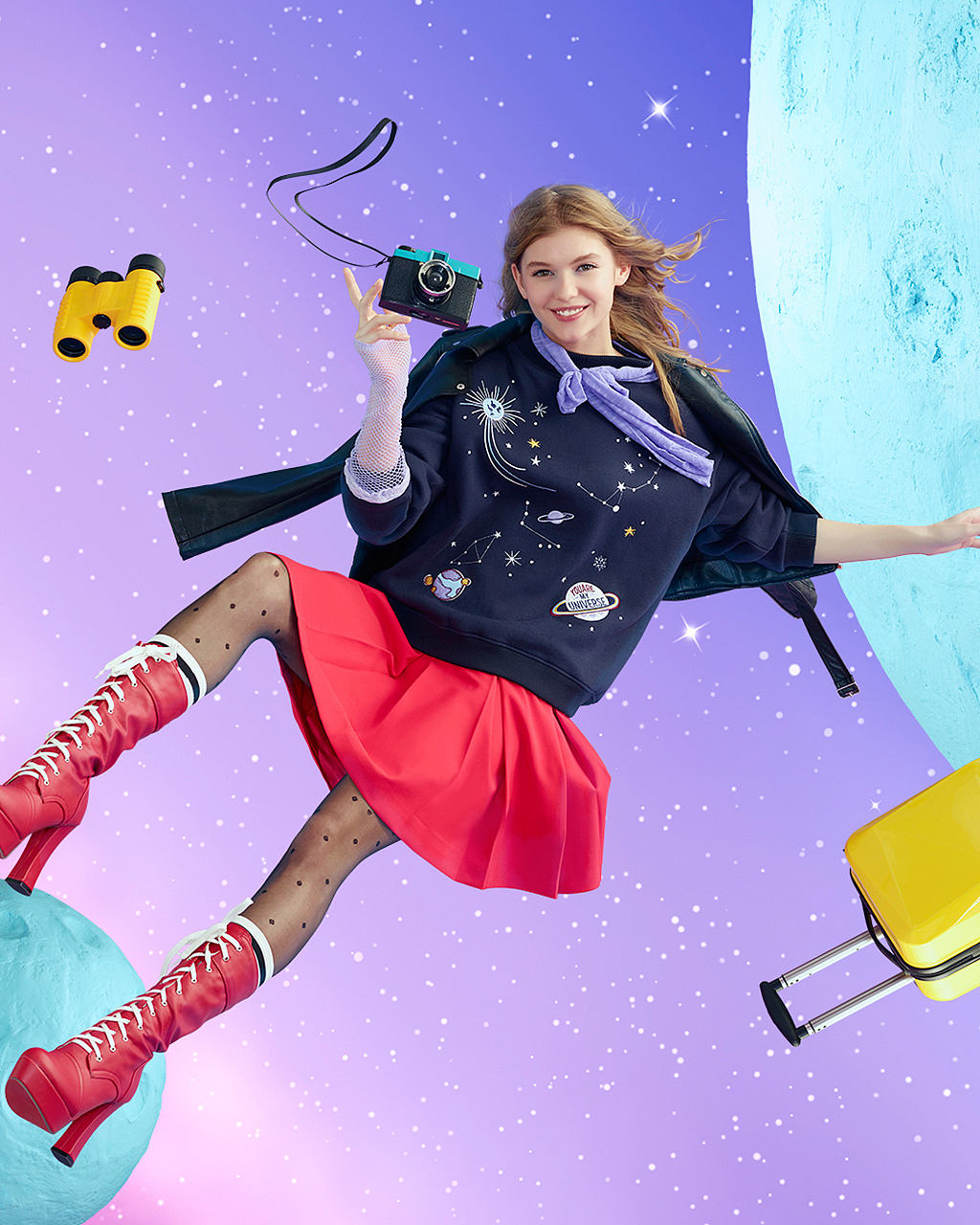 cachecache灯箱海报模特精修