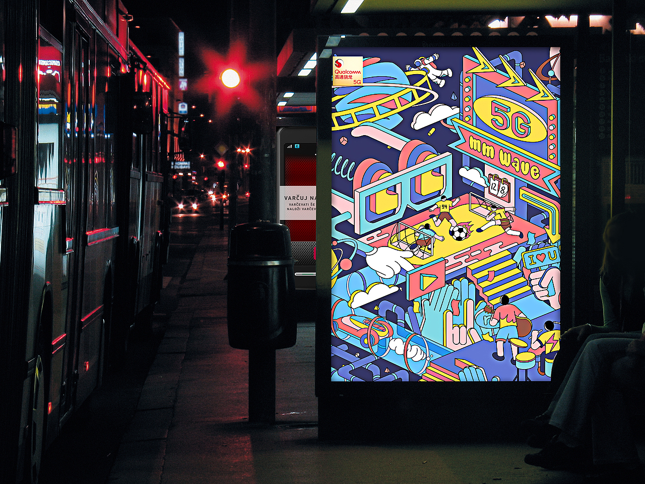 5G毫米波-释放未来无限可能（图ZMjQyMDg3ODky） - 艺术插画 - 站酷设计师yoto独角子原创素材 - 站酷ZCOOL