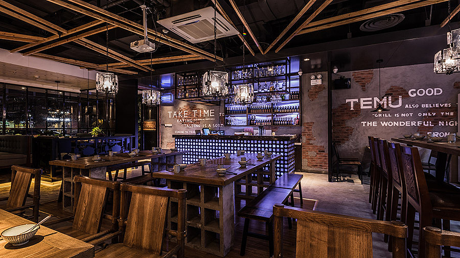 餐饮空间设计·杭州特幕烤肉店(图ZNjIxNDA1ODA=) - 家装设计 - 站酷设计师华空间设计原创素材 - 站酷ZCOOL