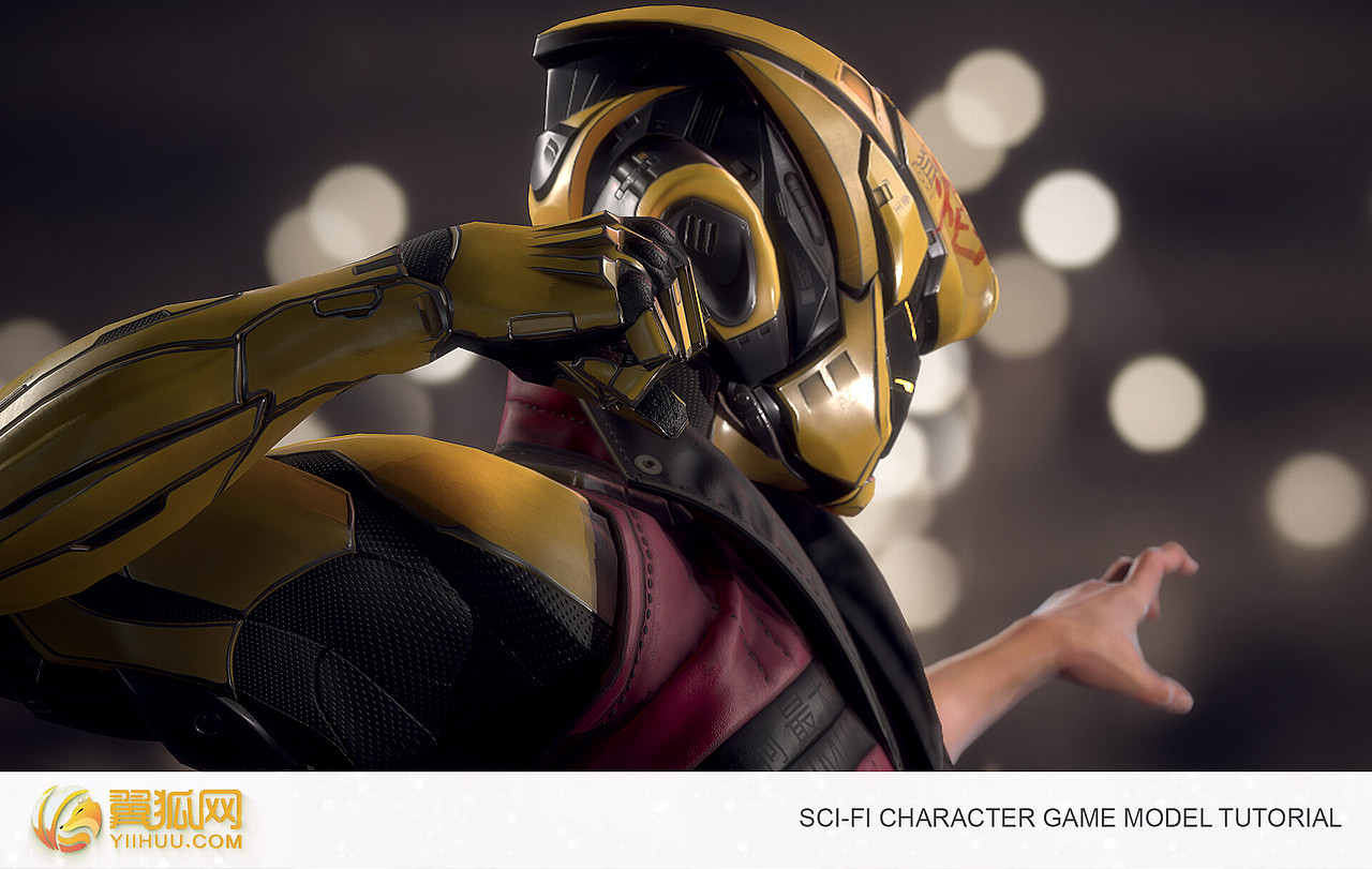 赛博朋克2077科幻游戏角色《狐隆焰-金王》（图ZMTYwMTg1NDIw） - 人物/生物 - 站酷设计师翼狐网原创素材 - 站酷ZCOOL