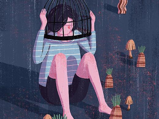 杂志配图 - 关于厌食症暴食症等饮食不规律