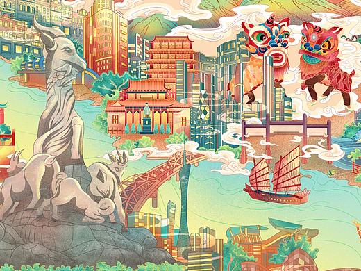 《粤善图——羊城八景》