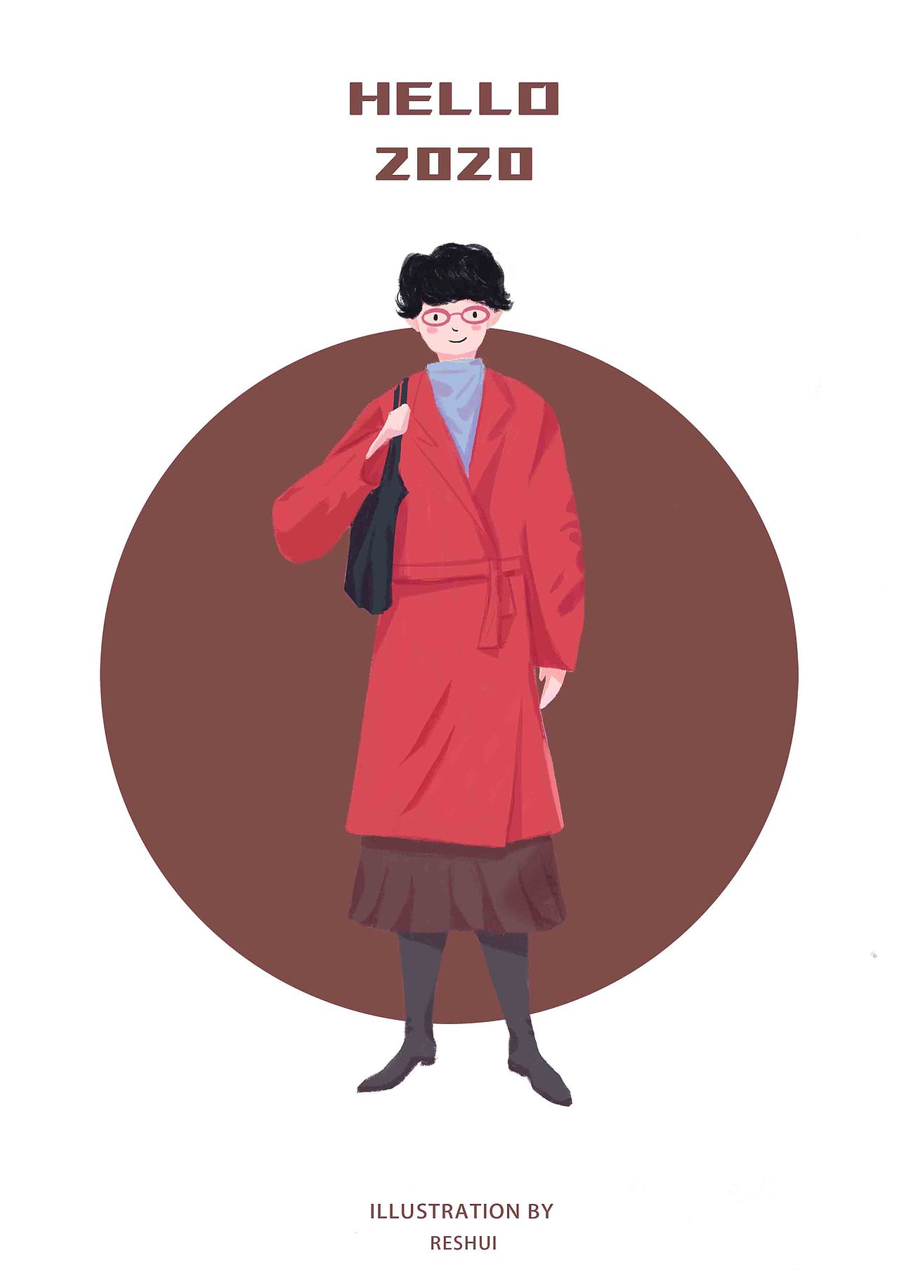 HELLO 2020（图ZMTkxMDQ3MzEy） - 艺术插画 - 站酷设计师ReShui热水原创素材 - 站酷ZCOOL