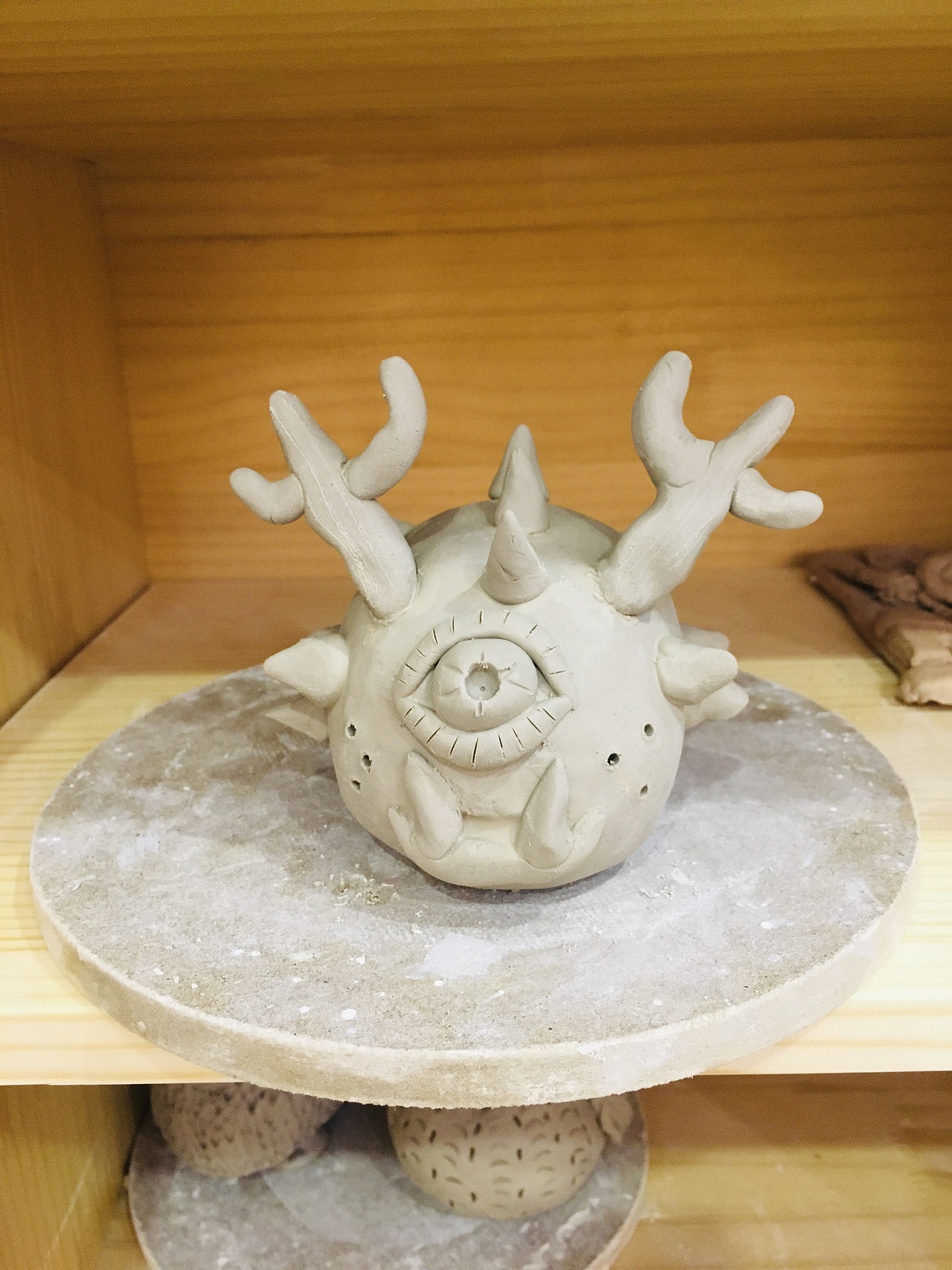 近期的一次陶艺作品