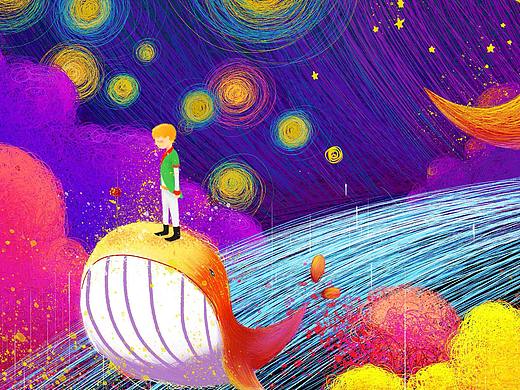 玫瑰花与小王子（个人主页-ZMzMzODY3MjQ=） - 创作习作 - 站酷设计师Z09224499原创素材 - 站酷ZCOOL