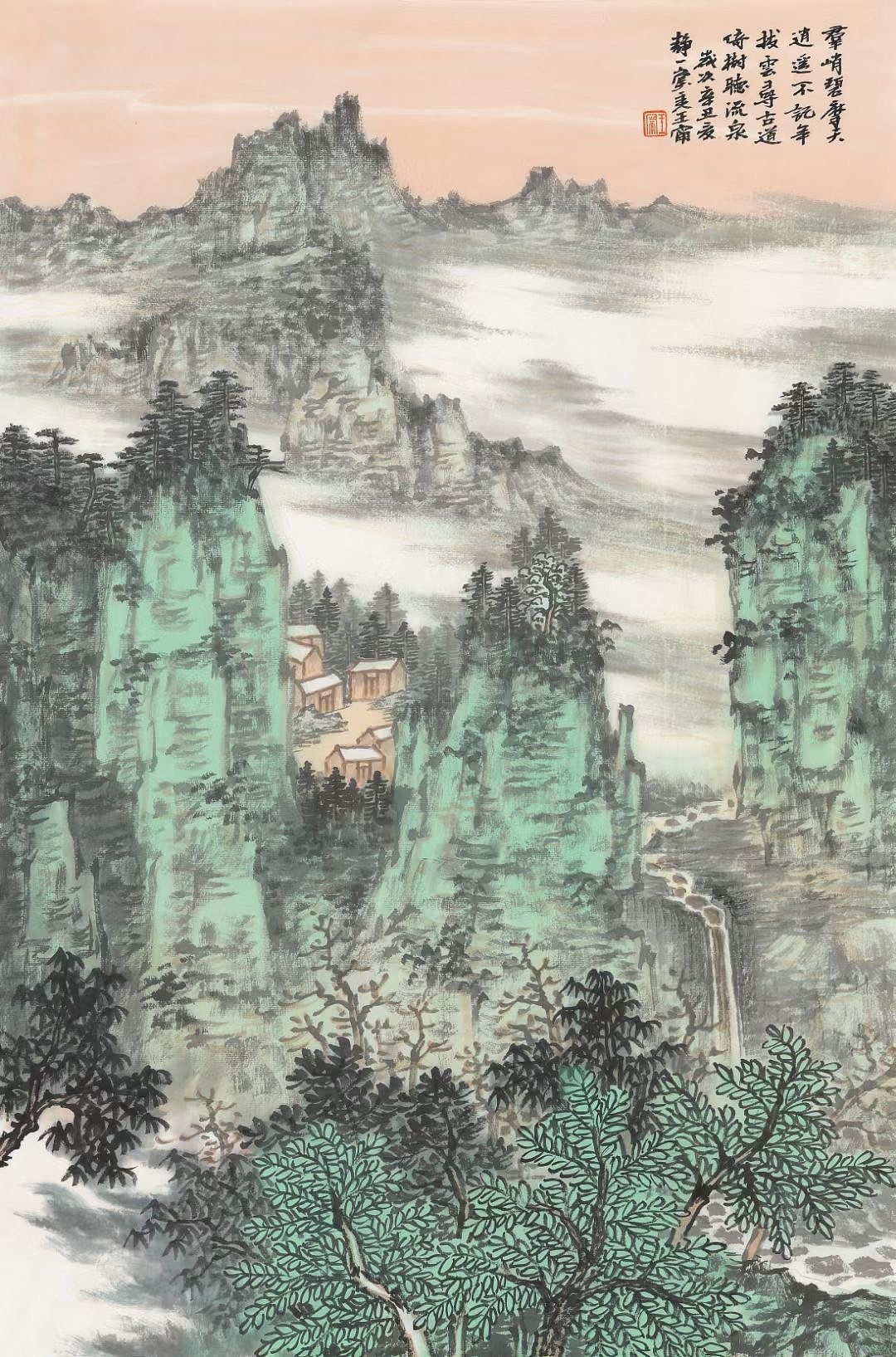 泰山画派山水画家王宁作品集|纯艺术|绘画|易阁字画网张小克 - 原创