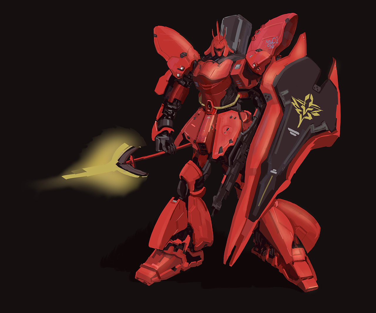 sazabi（图ZMTM0NzY1MzY=） - 游戏原画 - 站酷设计师gundamzhu原创素材 - 站酷ZCOOL