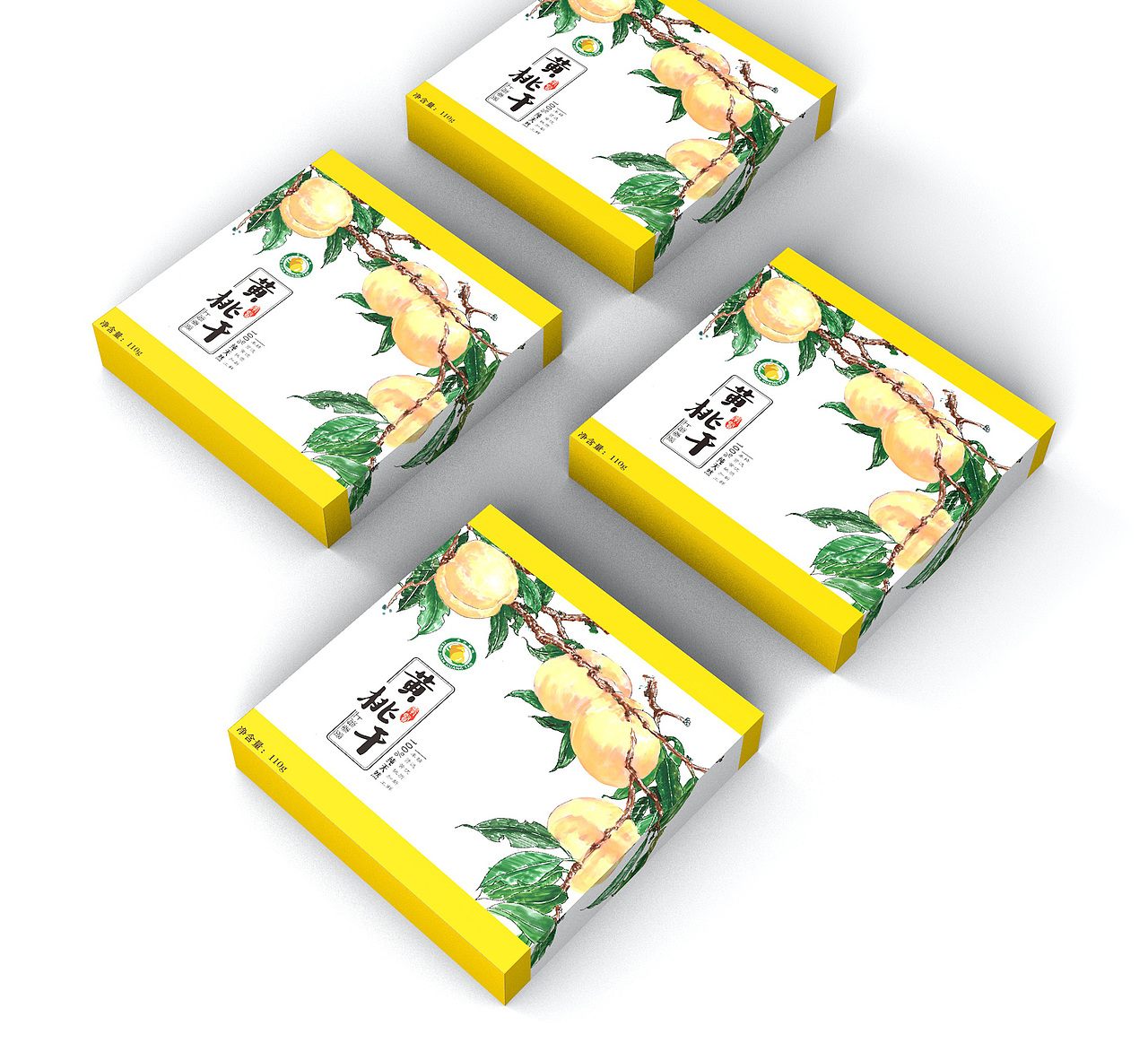 《奉贤黄桃干》包装设计（图ZMTIyMDM0Mzg0） - 包装 - 站酷设计师大福533原创素材 - 站酷ZCOOL