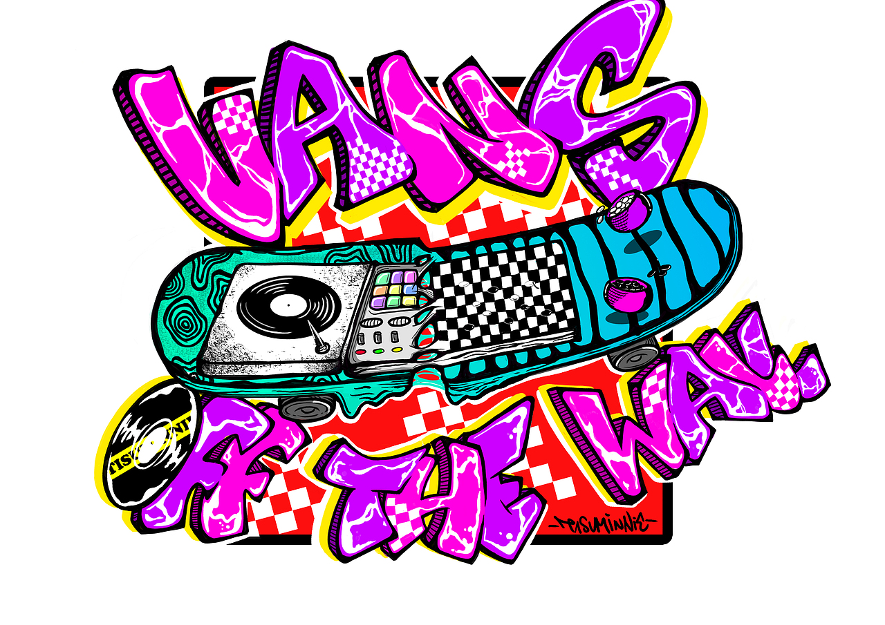 Vans DJ棋盘插画（图ZMTc0NTkwMzAw） - 新锐潮流插画 - 站酷设计师Tiffsuminnie原创素材 - 站酷ZCOOL