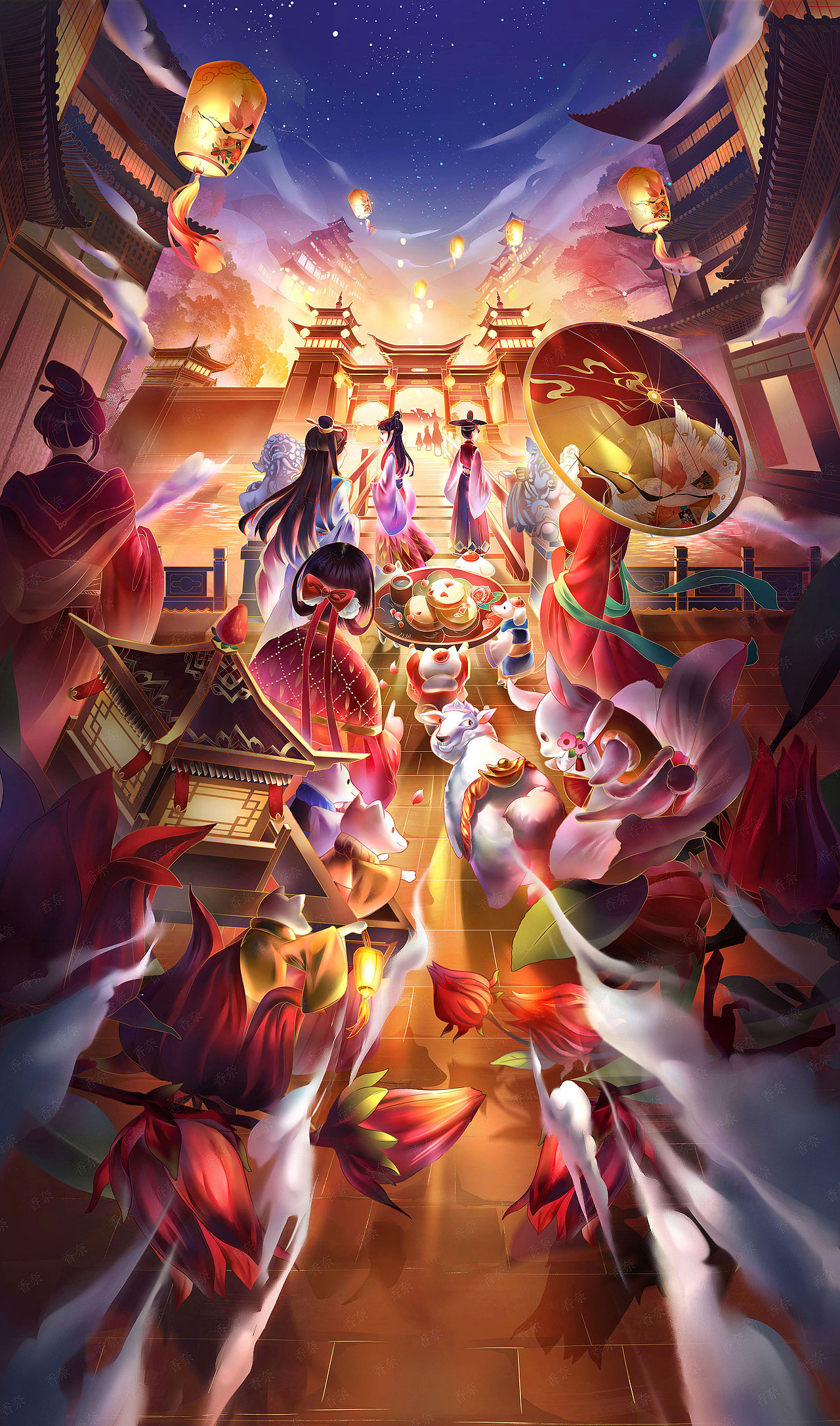 李子柒双十一预售正式页（图ZMjM0MDg1Mzcy） - 商业插画 - 站酷设计师香奈_XN原创素材 - 站酷ZCOOL