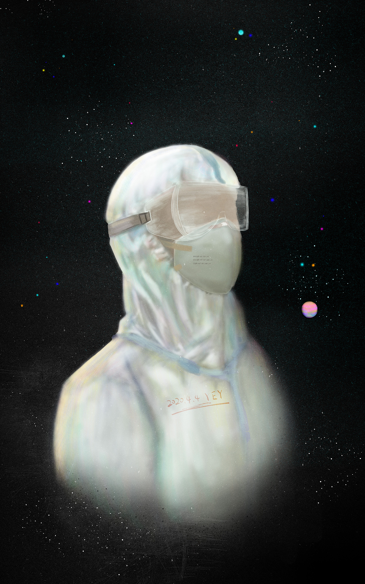 疫情插画|可比星辰（图ZMjA0MDgyNTk2） - 创作习作 - 站酷设计师随记溢原创素材 - 站酷ZCOOL