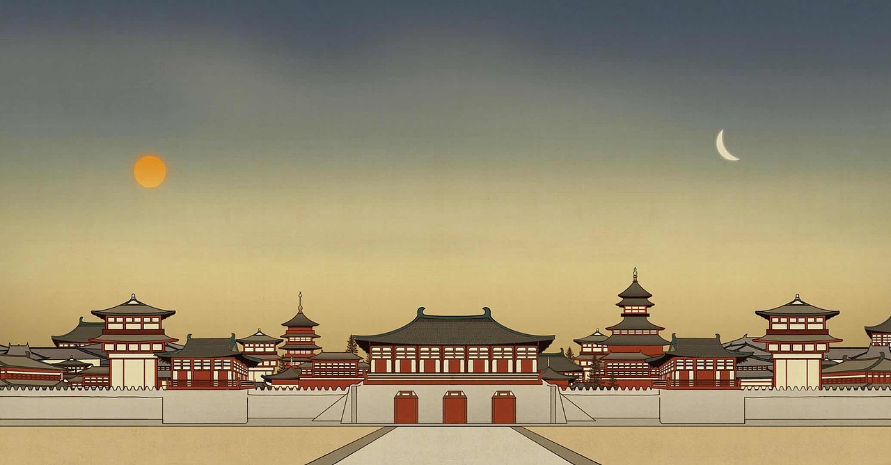 文创插画-唐代佛塔/洛阳城/天王俑（图ZMTk3NzkyMTI4） - 商业插画 - 站酷设计师三十六阿原创素材 - 站酷ZCOOL
