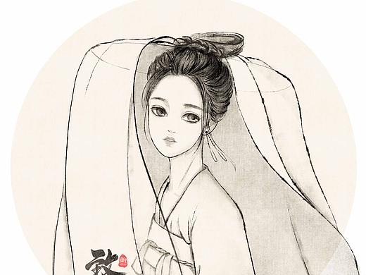 黑白水墨系列（个人主页-ZNDc4NTQ3Njg=） - 商业插画 - 站酷设计师绯晚不晚原创素材 - 站酷ZCOOL