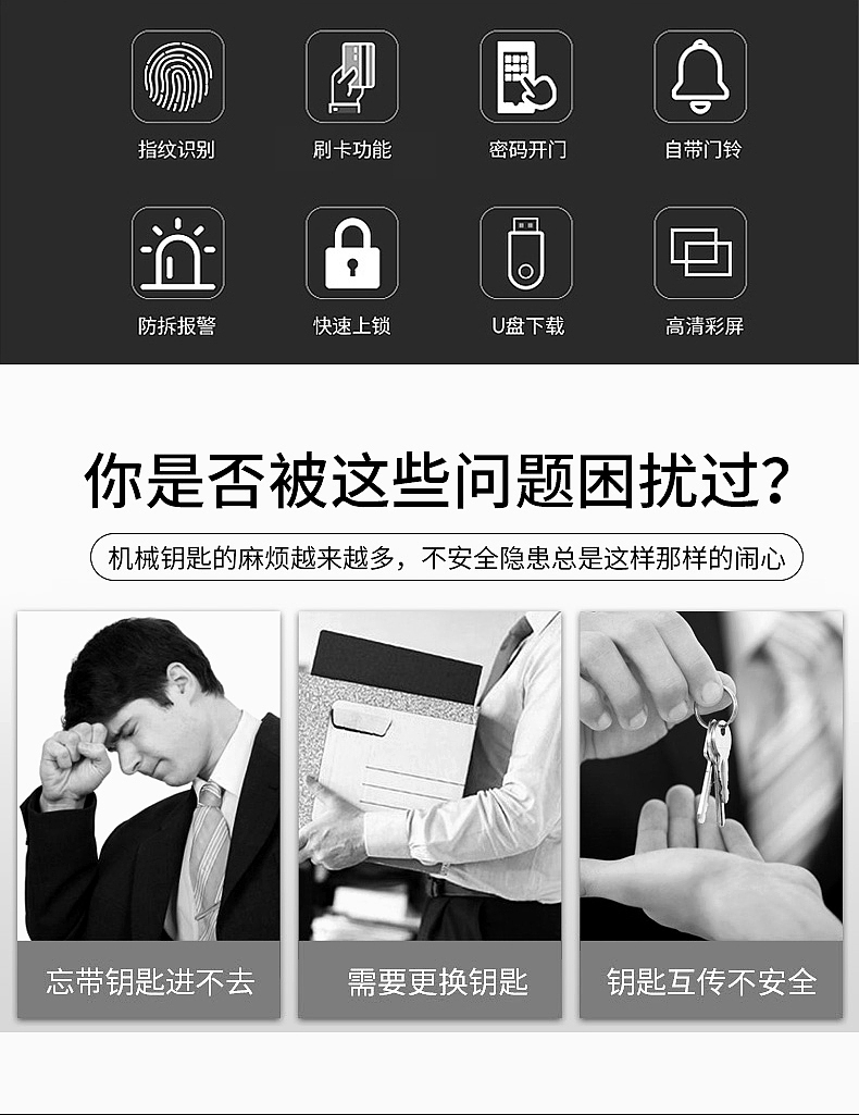 优库 考勤刷卡指纹识别门禁一体机 M12