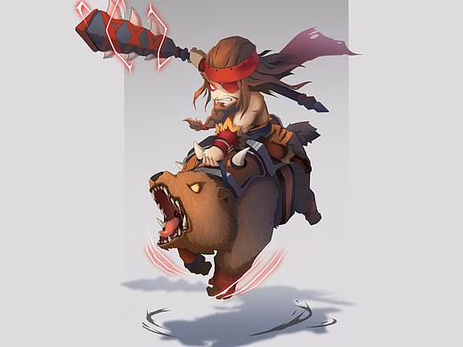 Q版练习-熊骑（个人主页-ZMjQyNjE4ODg=） - 商业插画 - 站酷设计师Gein原创素材 - 站酷ZCOOL