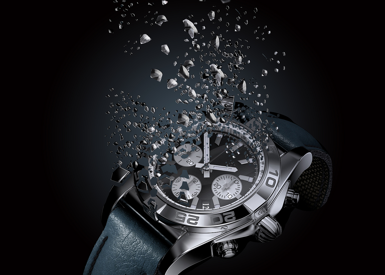 ps碎片飞溅效果