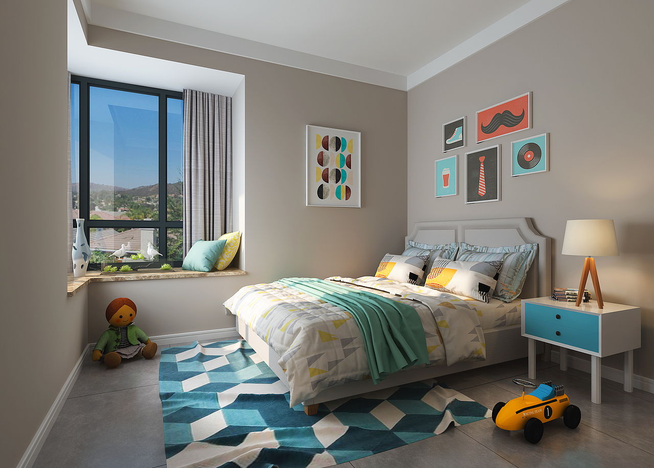 90平居家北欧风（图ZMTIzMDIxOTk2） - 家装设计 - 站酷设计师林悦室内设计原创素材 - 站酷ZCOOL