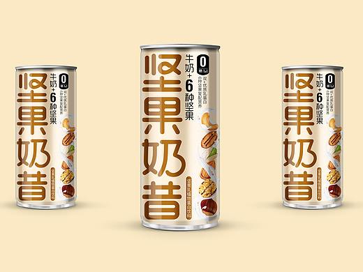坚果奶昔（牛奶+坚果）饮料包装设计