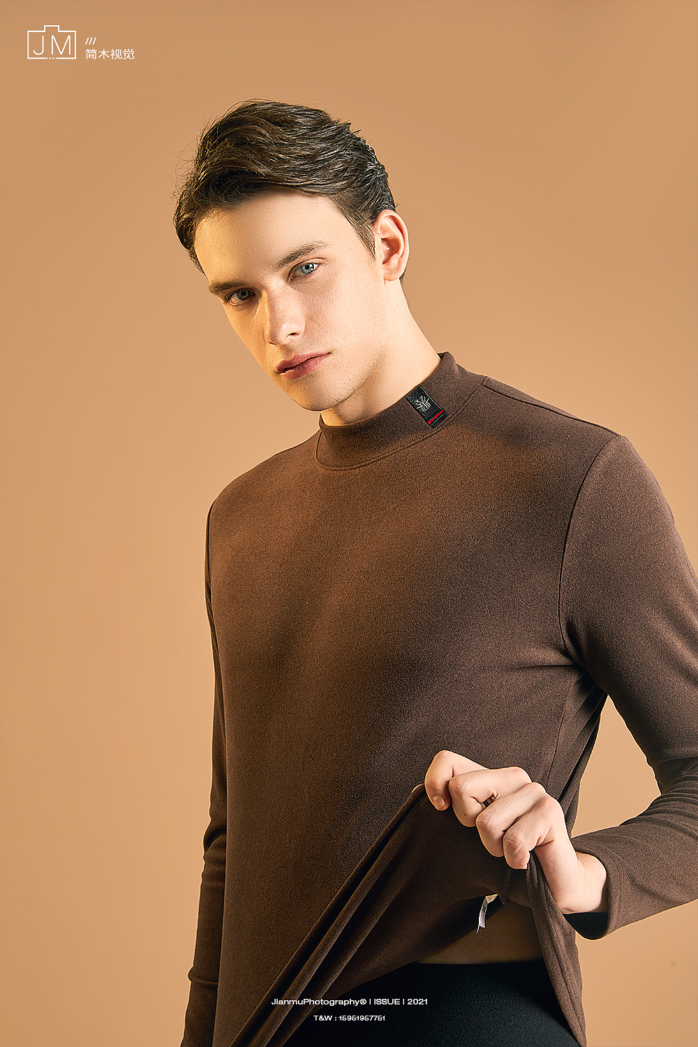 保暖平面摄影丨简木视觉 男士内衣睡衣 人像商业摄影