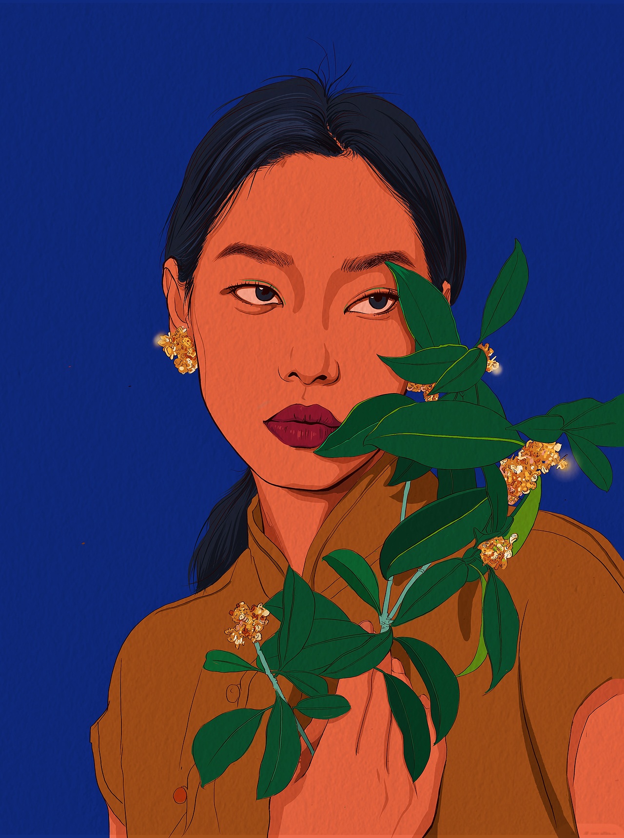 花（图ZMzY0MjA2OTk2） - 艺术插画 - 站酷设计师木雨_Ray原创素材 - 站酷ZCOOL