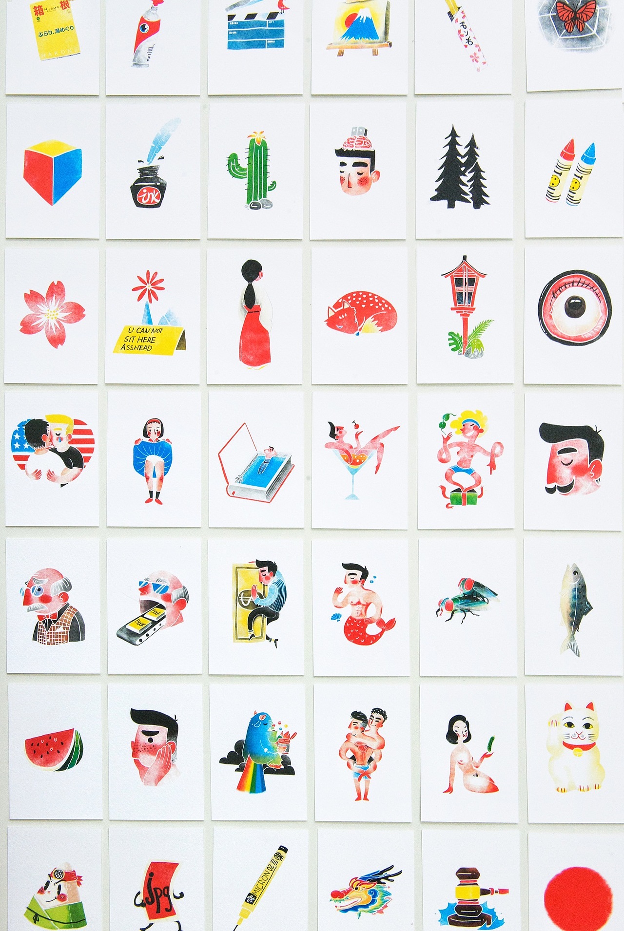 手绘“Flash card”（闪卡设计）（图ZNTIwMjEzODg=） - 艺术插画 - 站酷设计师Jet_liu原创素材 - 站酷ZCOOL