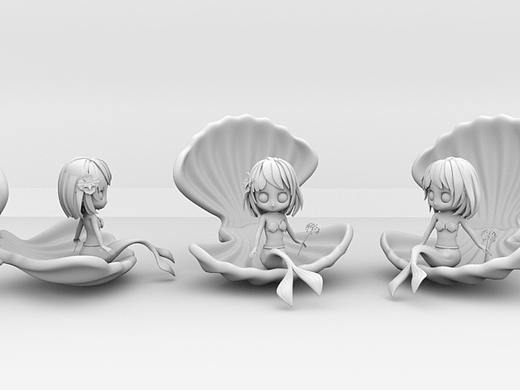 美人鱼建模练习