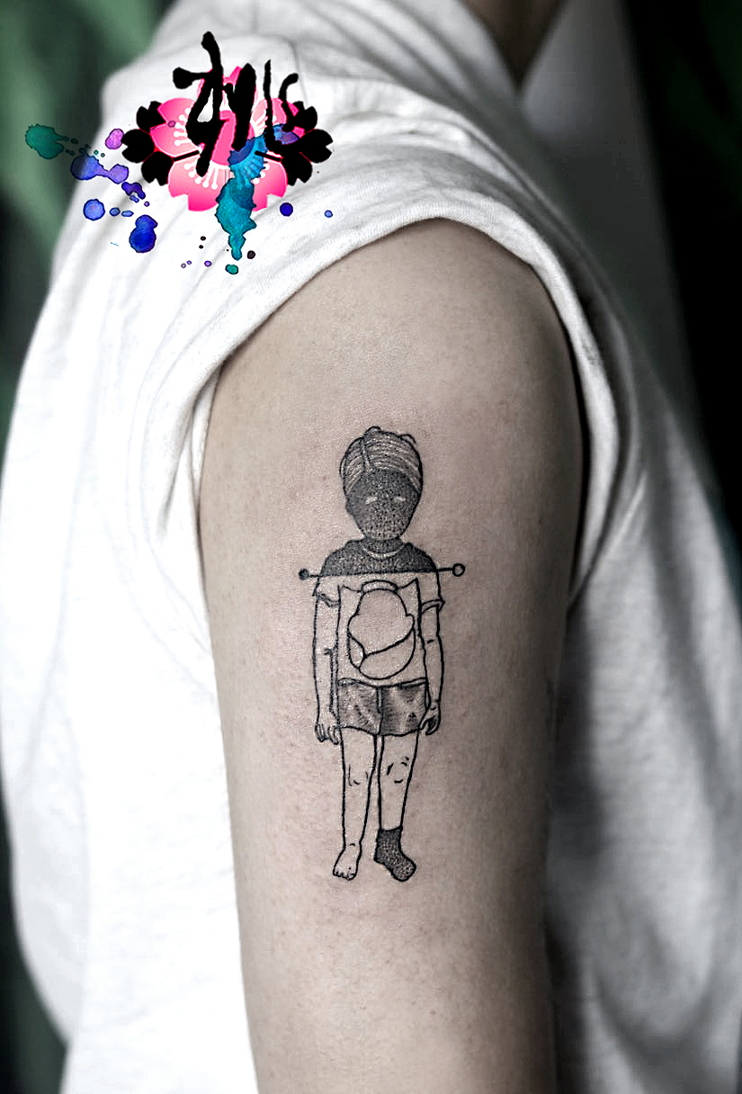 纹身（图ZOTQyMTc3Njg=） - 艺术插画 - 站酷设计师朓___原创素材 - 站酷ZCOOL