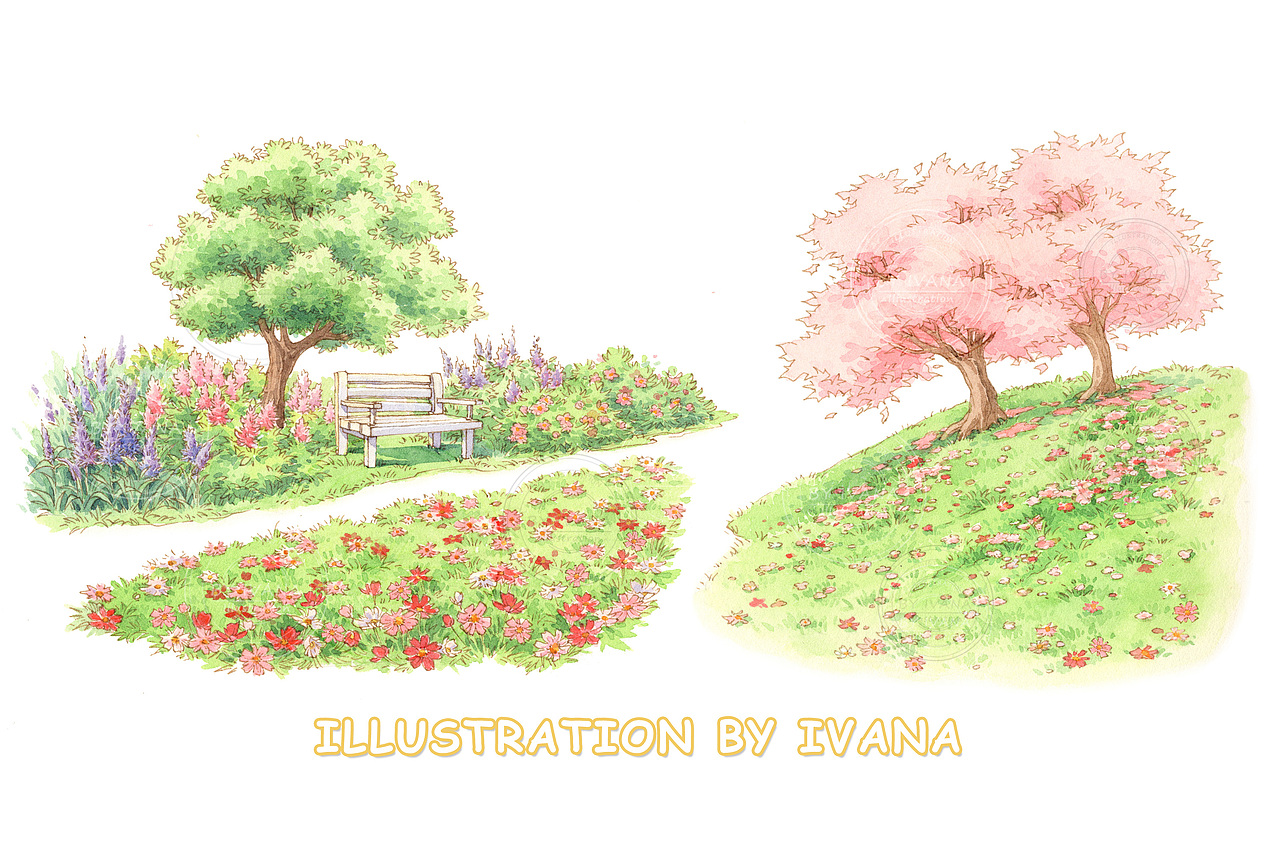 【和纸胶带】日本自然之旅(图ZMjQ1MjMzMjU2) - 商业插画 - 站酷设计师木香子Ivana原创素材 - 站酷ZCOOL