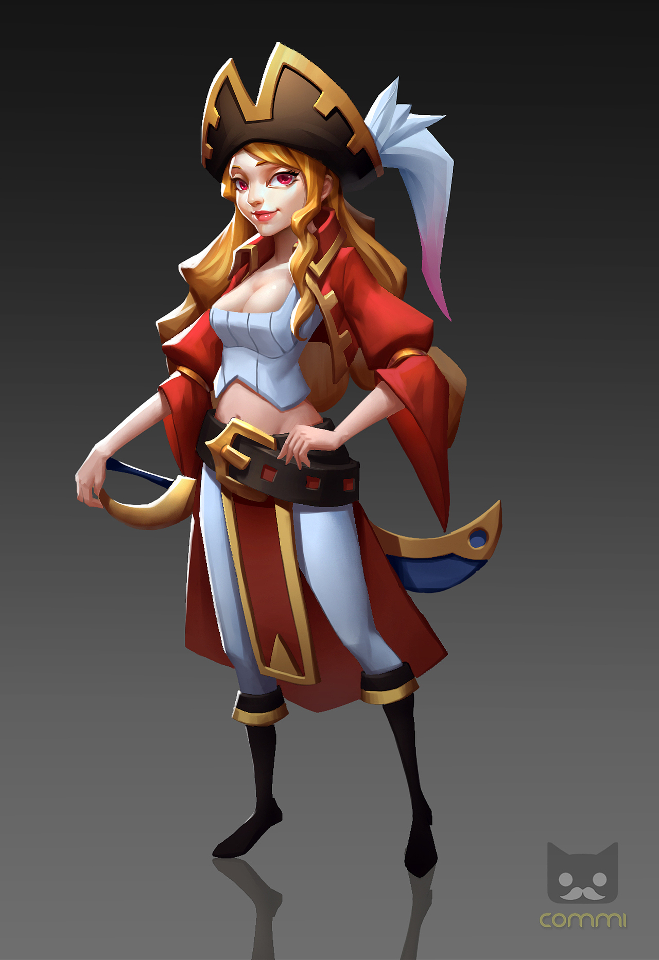 欧美q版设定-海盗系列|插画|游戏原画|厦门commi_原创作品-站酷(zcool