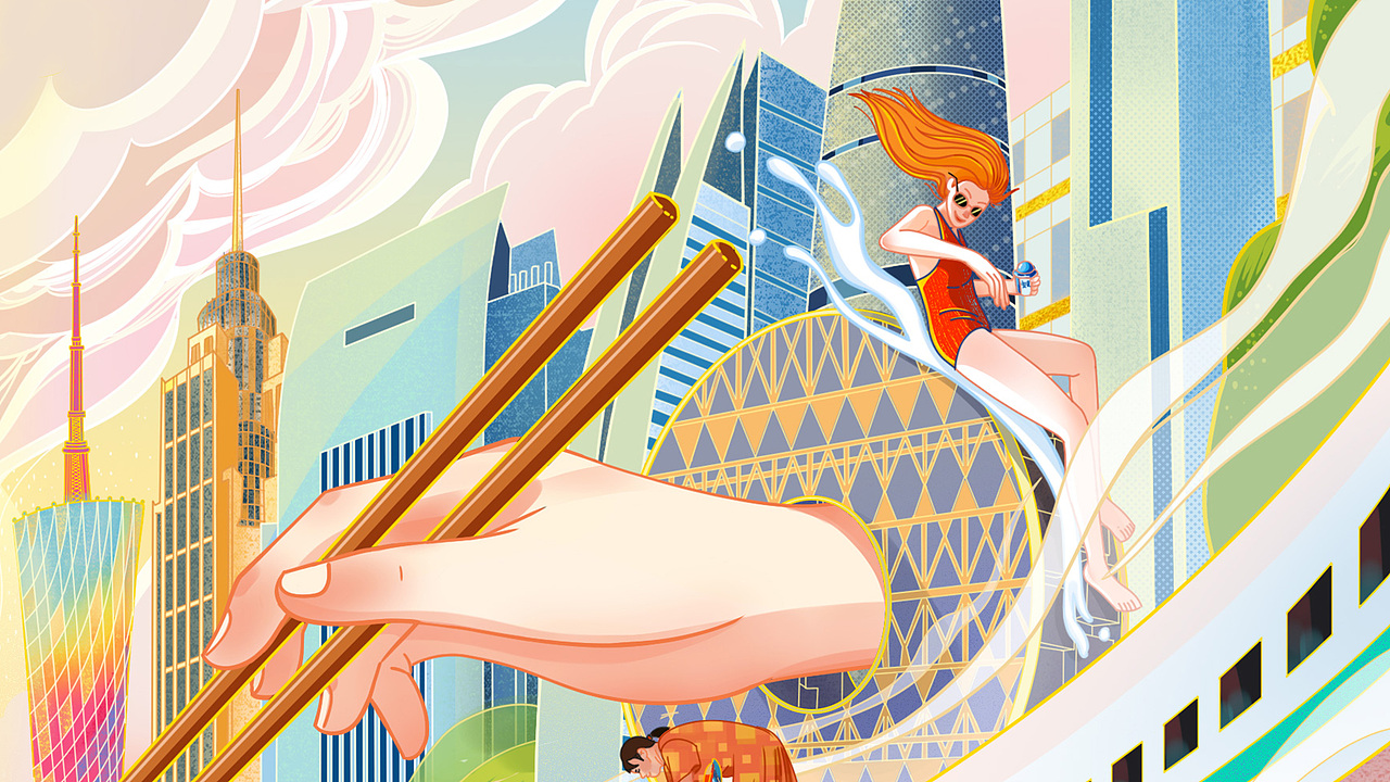 安慕斯城市印象海报——《广州印象》