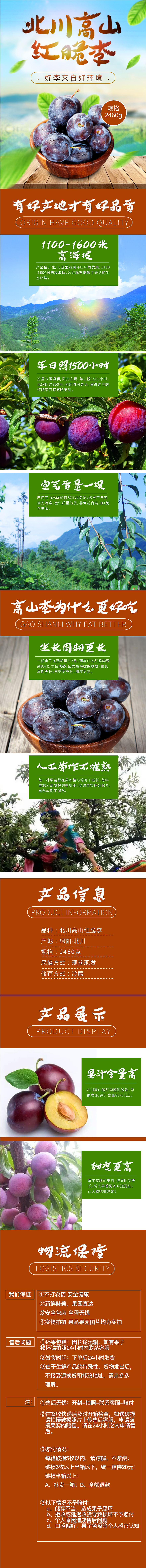 北川高山红脆李内页