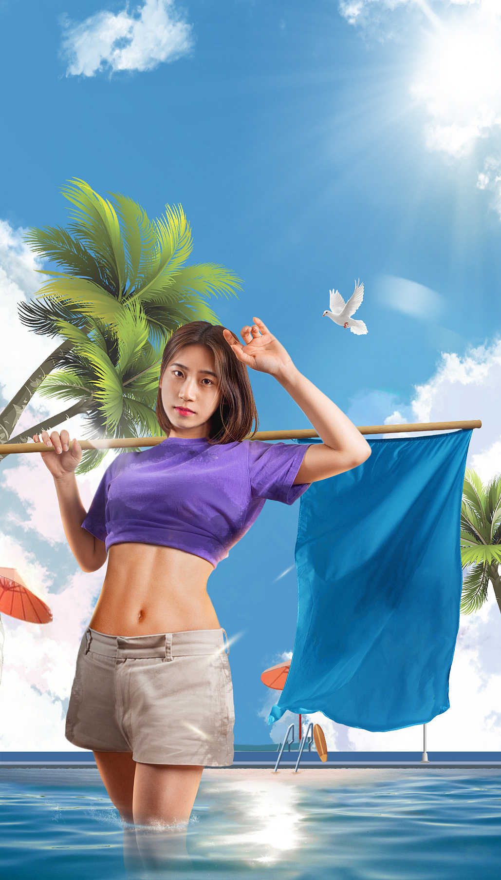 拍摄+合成（图ZMTY3OTYwMjE2） - 海报 - 站酷设计师太极之心原创素材 - 站酷ZCOOL