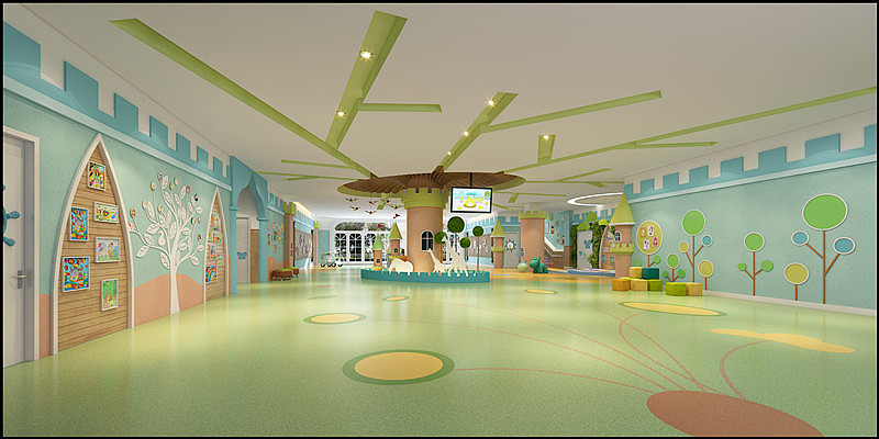 重庆幼儿园装饰设计 幼儿园设计施工 装修案例效果图