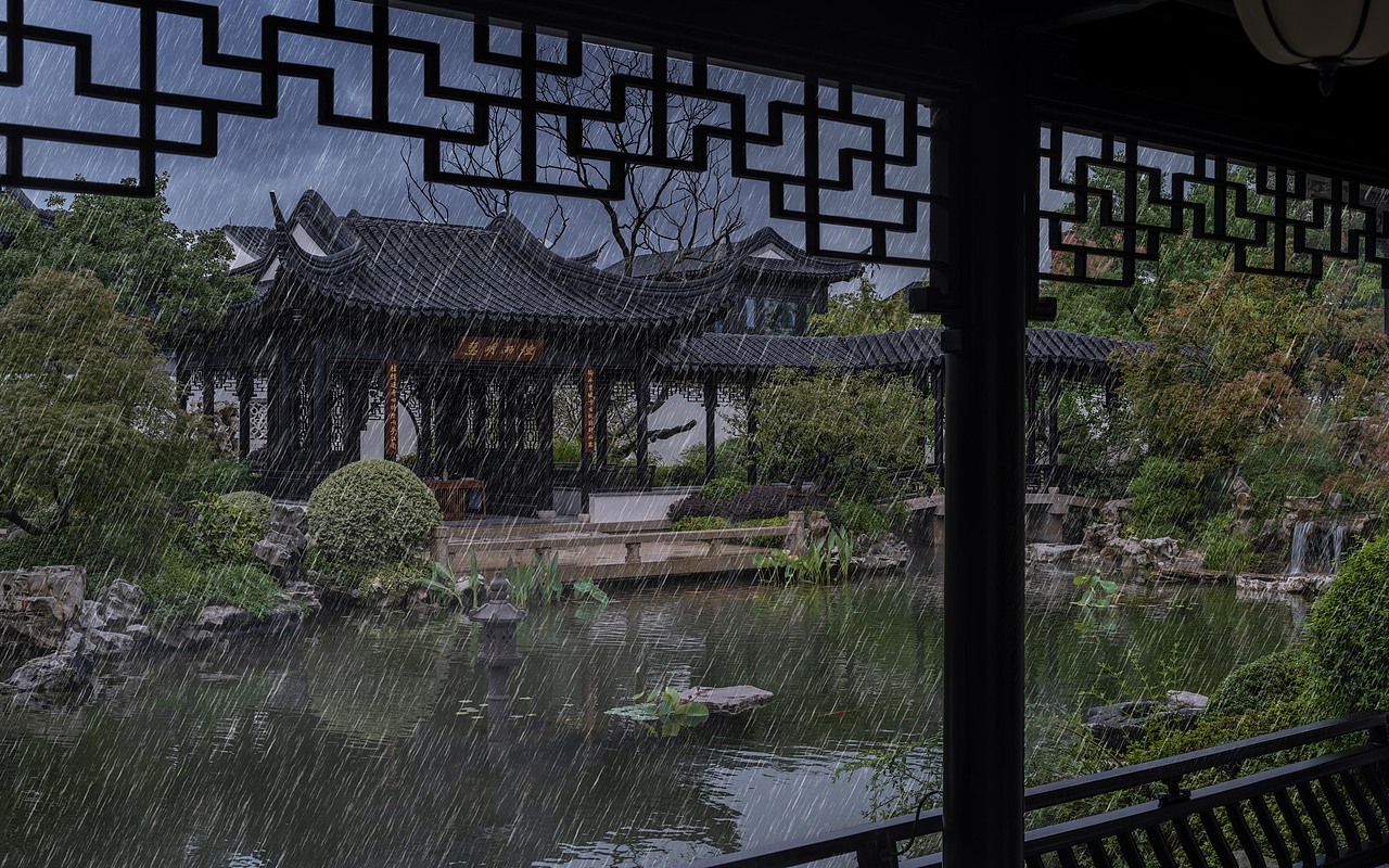 融创桃花源·春雨（图ZMjg2NTczMDYw） - 环境/建筑摄影 - 站酷设计师熊欢建筑摄影原创素材 - 站酷ZCOOL