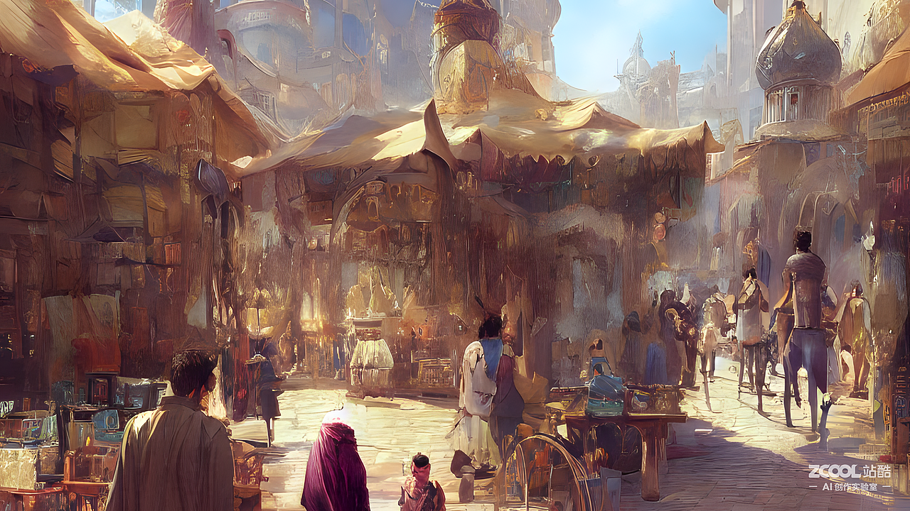 #AI创作实验室#天方夜谭的城市