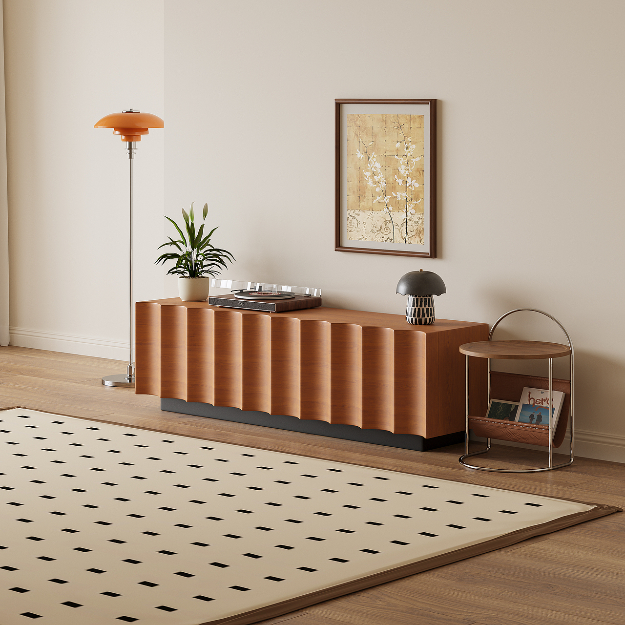 水波纹电视柜（图ZMzgxNjYzNjc2） - 生活用品 - 站酷设计师谷及家居原创素材 - 站酷ZCOOL