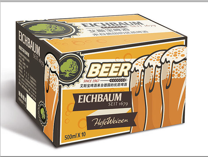 啤酒包装外箱