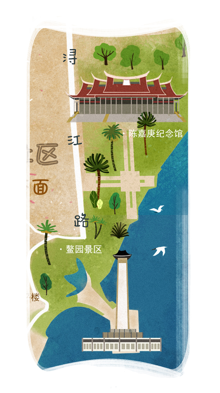 集美学村导游地图